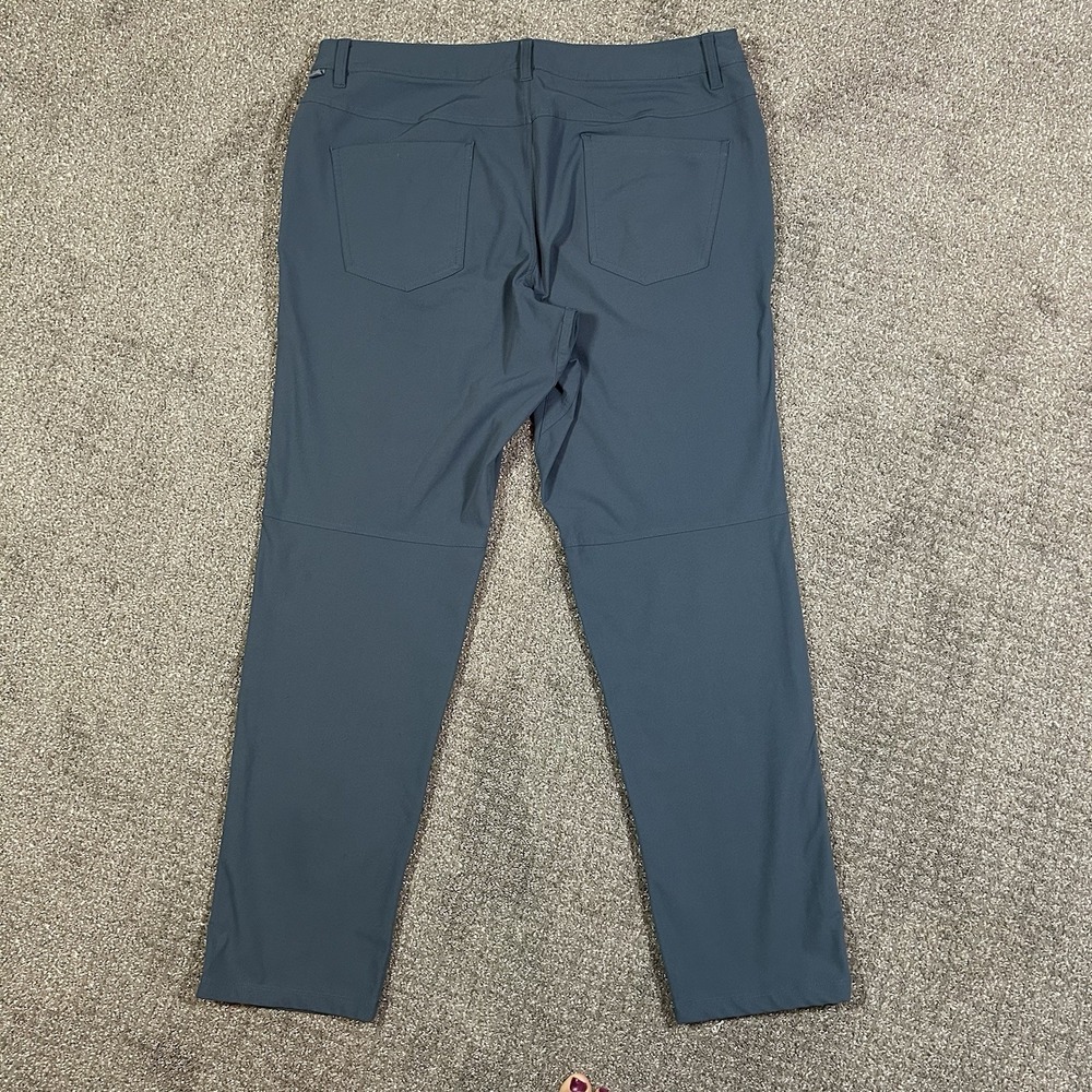 Lululemon ABC Pant Slim Men's 36 Iron Blue Warpstreme Stretch 5-Pocket Commuter - Picture 2 of 10